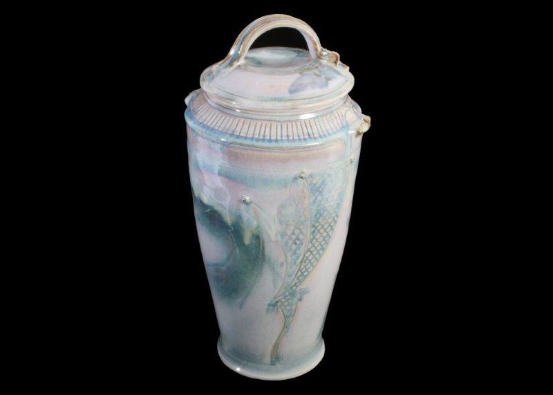 Lidded Ceramic Vase
