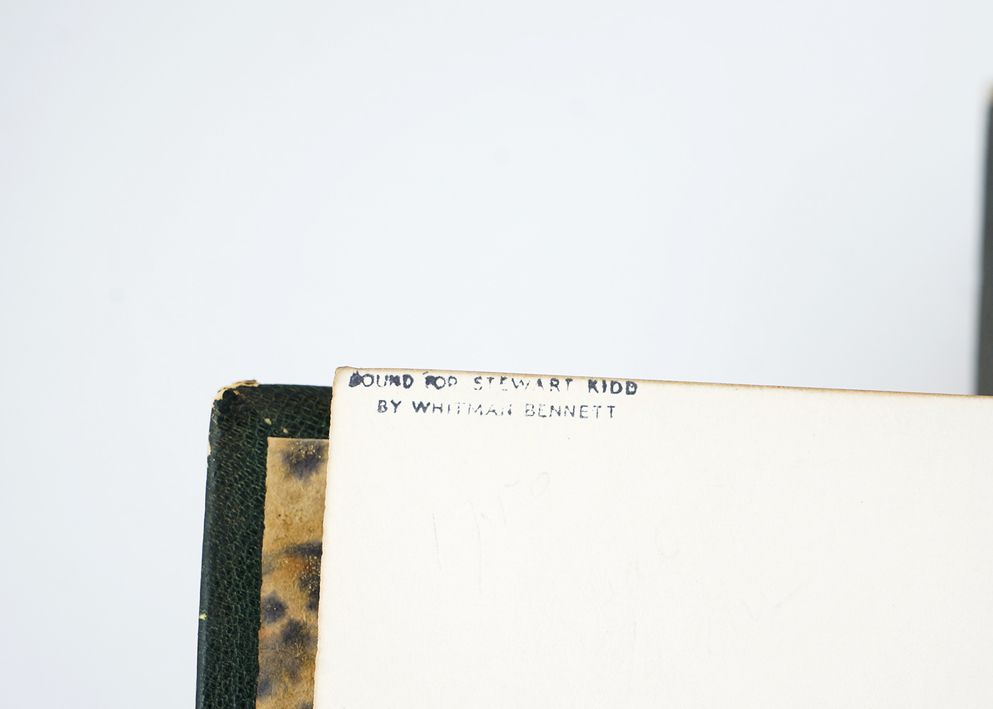 Six Leather Bound Books Bound by Famed Bookbinder Whitman Bennett