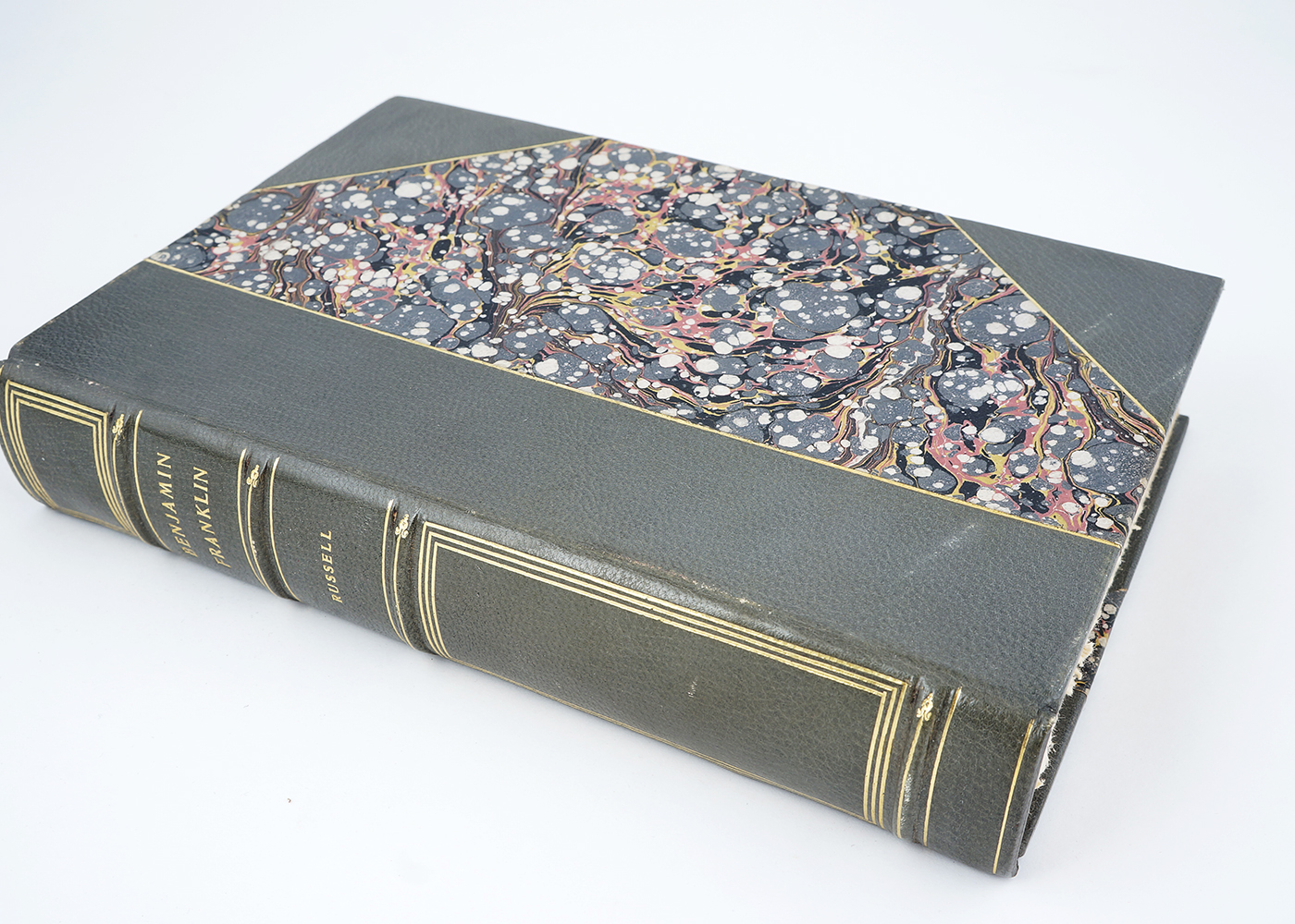 Six Leather Bound Books Bound by Famed Bookbinder Whitman Bennett