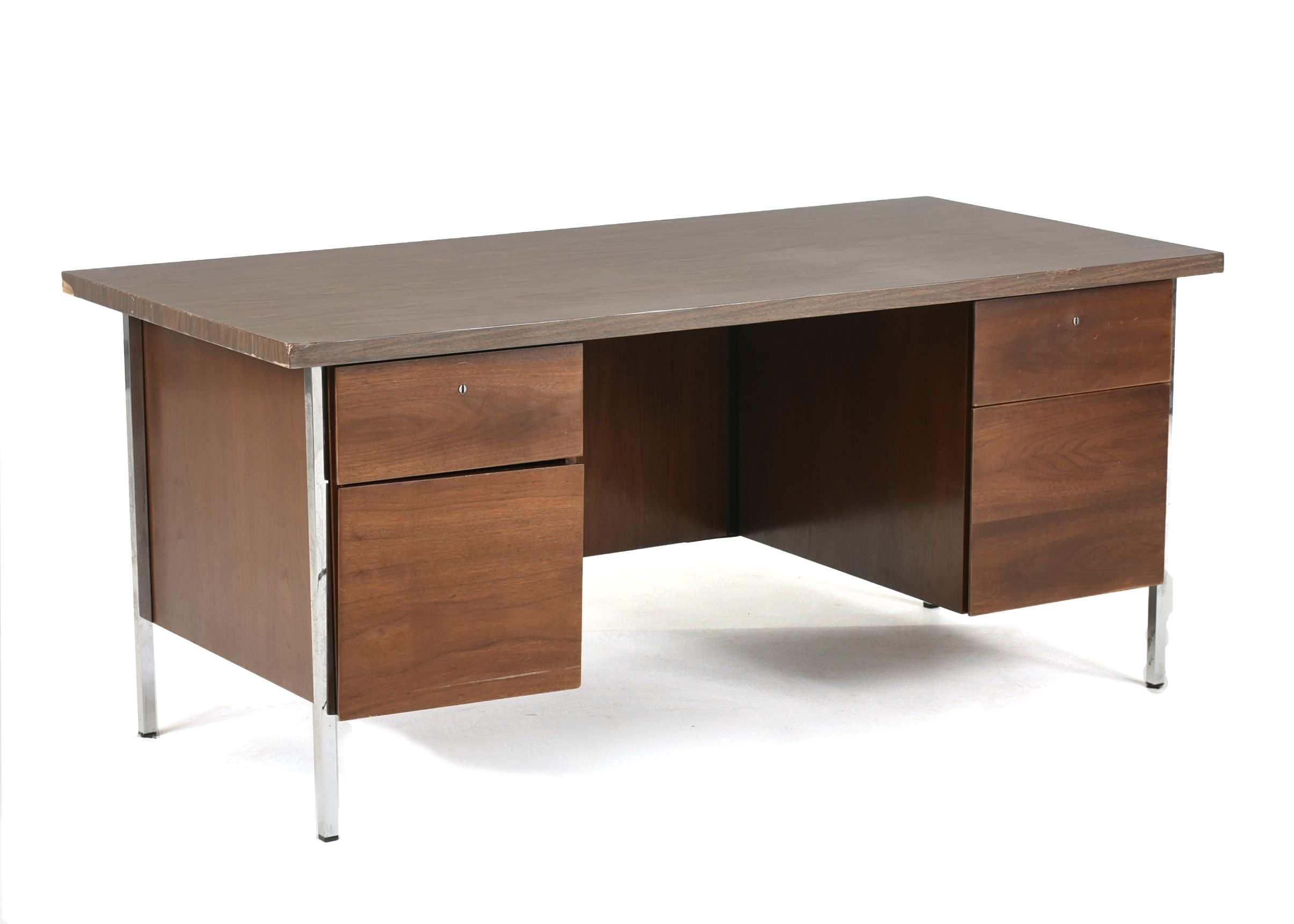 Knoll Walnut Executive's Desk