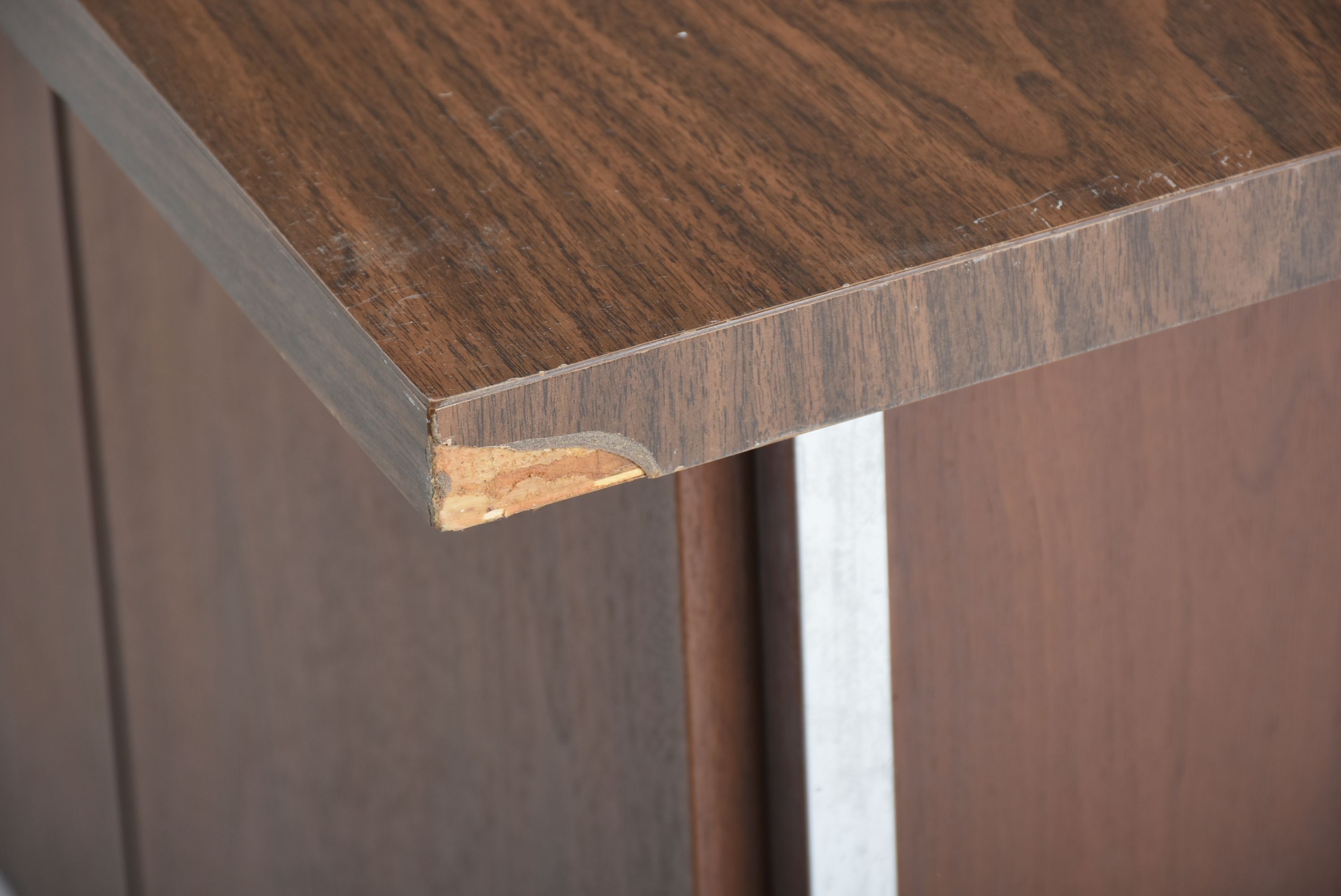 Knoll Walnut Executive's Desk