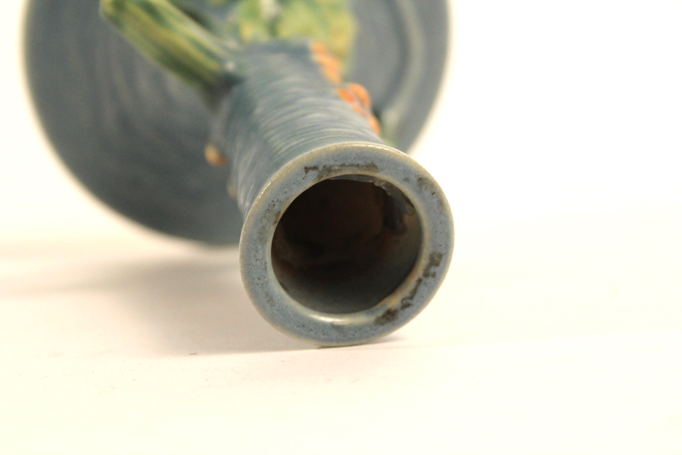 Roseville "Bushberry" Candlestick and Flower Frog