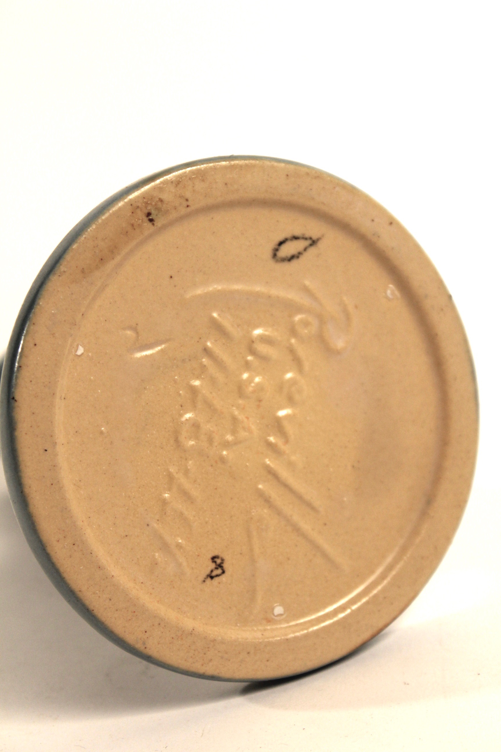 Roseville "Bushberry" Candlestick and Flower Frog