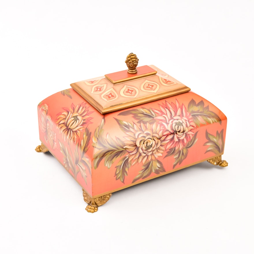 Decorative Painted Wood Box