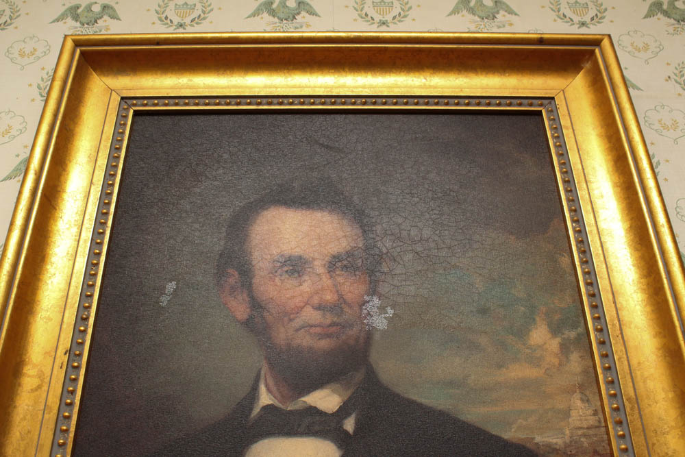 Oil on Canvas Painting of Abraham Lincoln