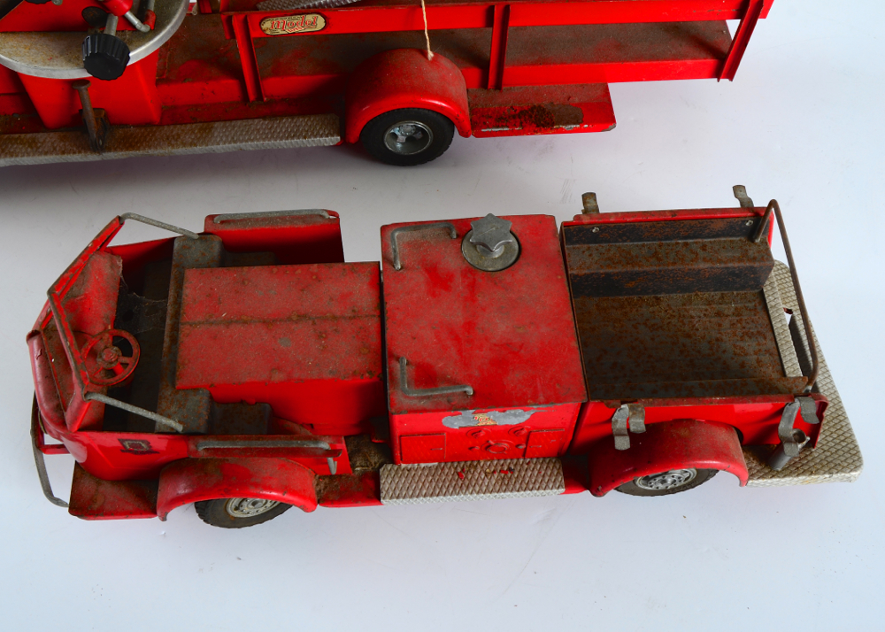 Two Vintage Rossmoyne Charles WM Doepke Fire Trucks