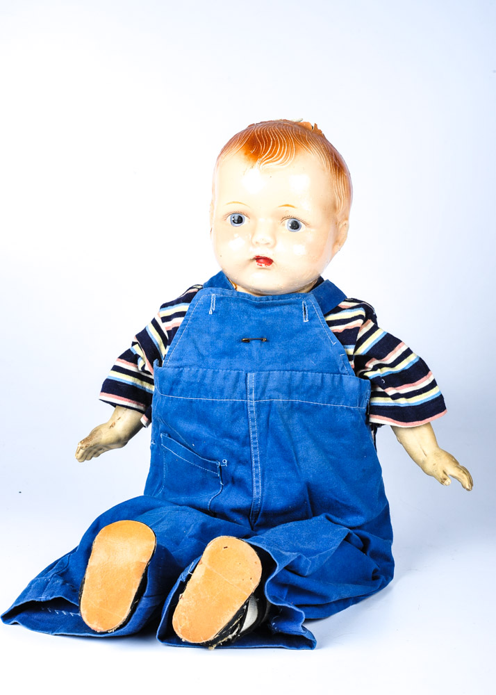 Antique Armand Marseille Bisque Doll and Vintage Baby Doll