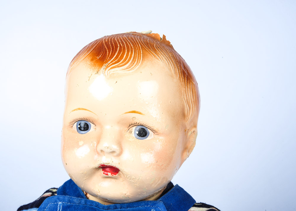 Antique Armand Marseille Bisque Doll and Vintage Baby Doll