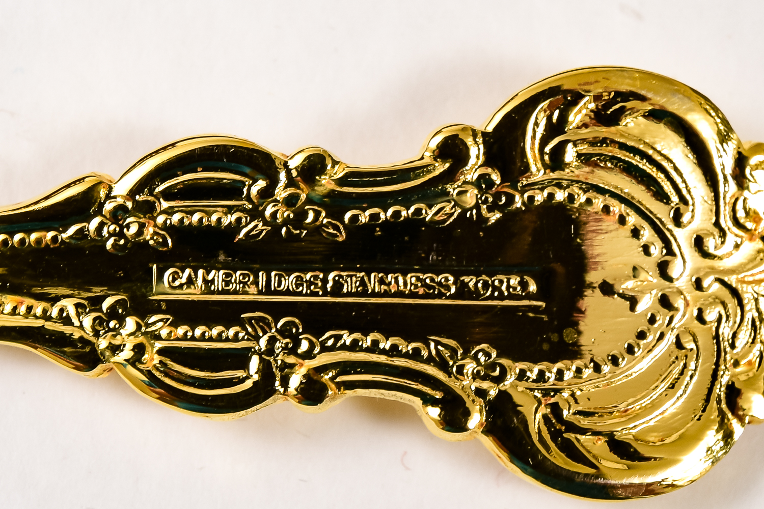 Gold Tone Stainless Steel Flatware