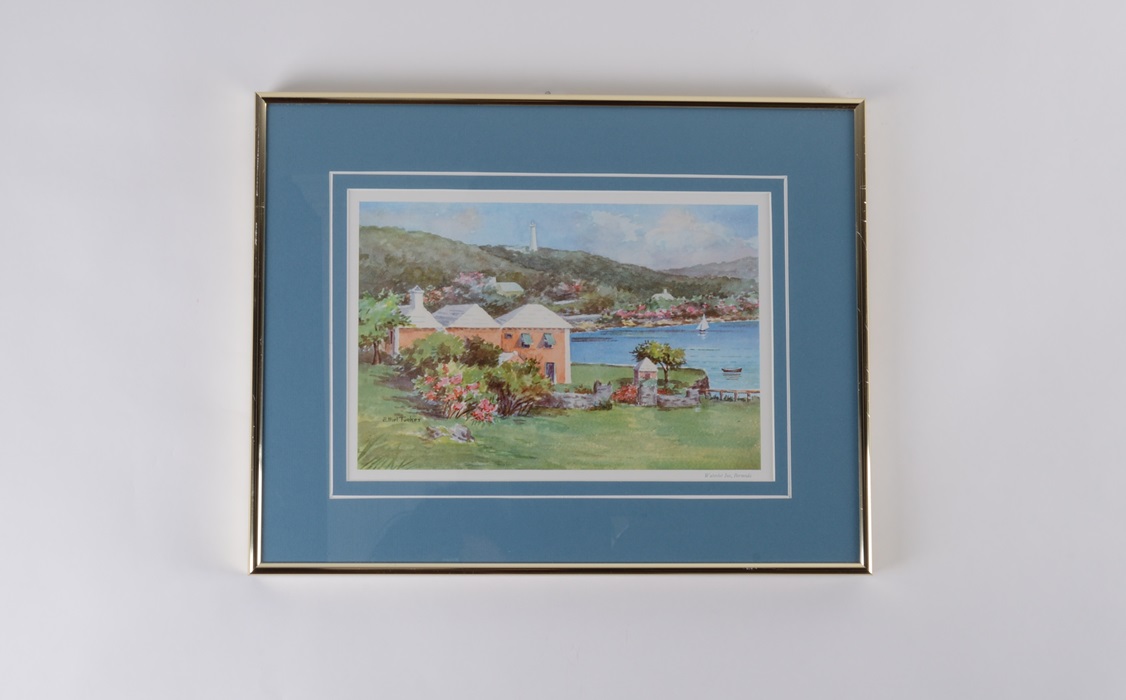 Framed Ethel Tucker Offset Lithograph Print