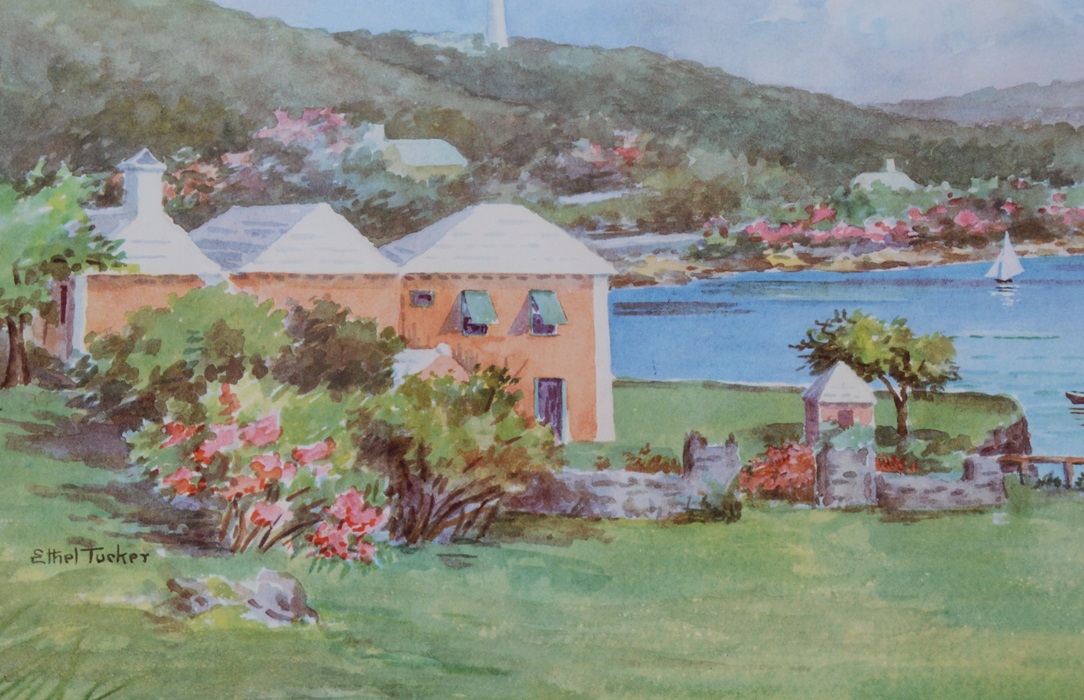 Framed Ethel Tucker Offset Lithograph Print