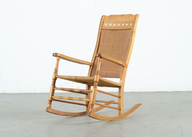 Cane Seat and Back Rocking Chair