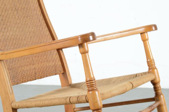 Cane Seat and Back Rocking Chair