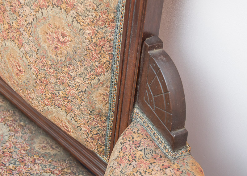 Antique Eastlake Settee Loveseat