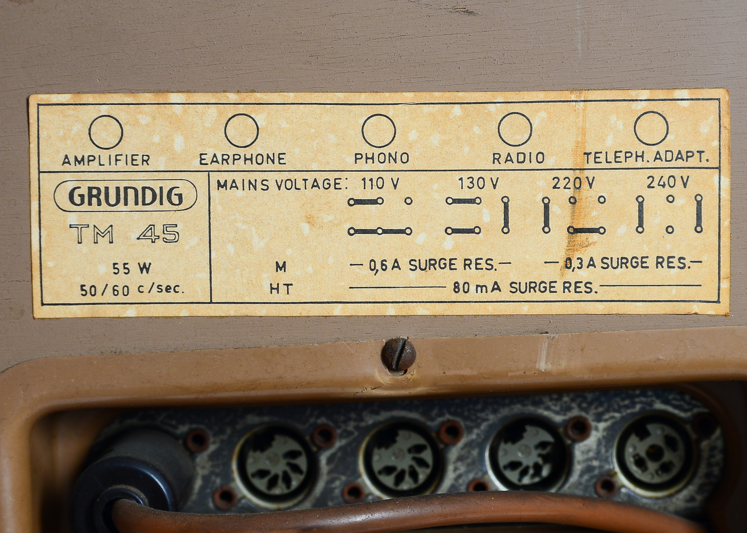 Grundig TM 45 Stereo Console