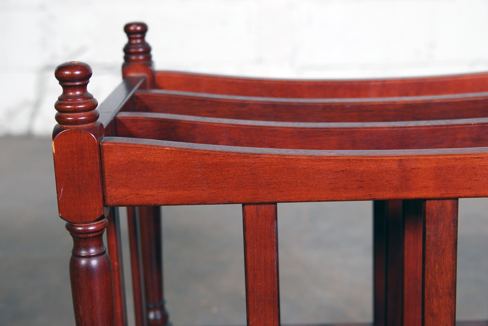 Bombay Company "Canterbury" Three Slot Wooden Magazine Rack