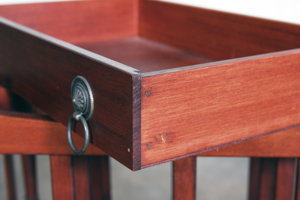 Bombay Company "Canterbury" Three Slot Wooden Magazine Rack