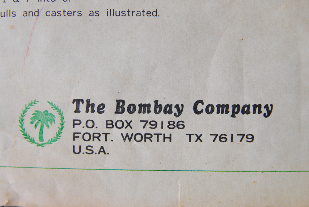 Bombay Company "Canterbury" Three Slot Wooden Magazine Rack