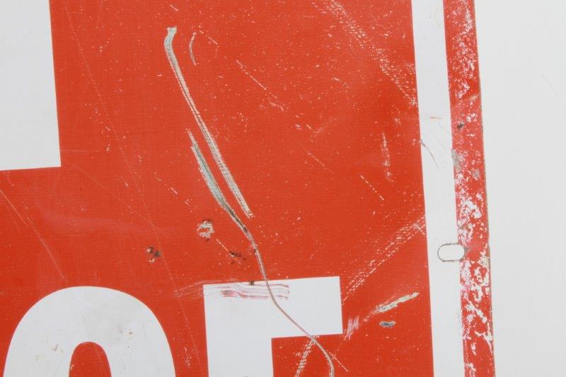 Vintage Metal Gas Station Sign