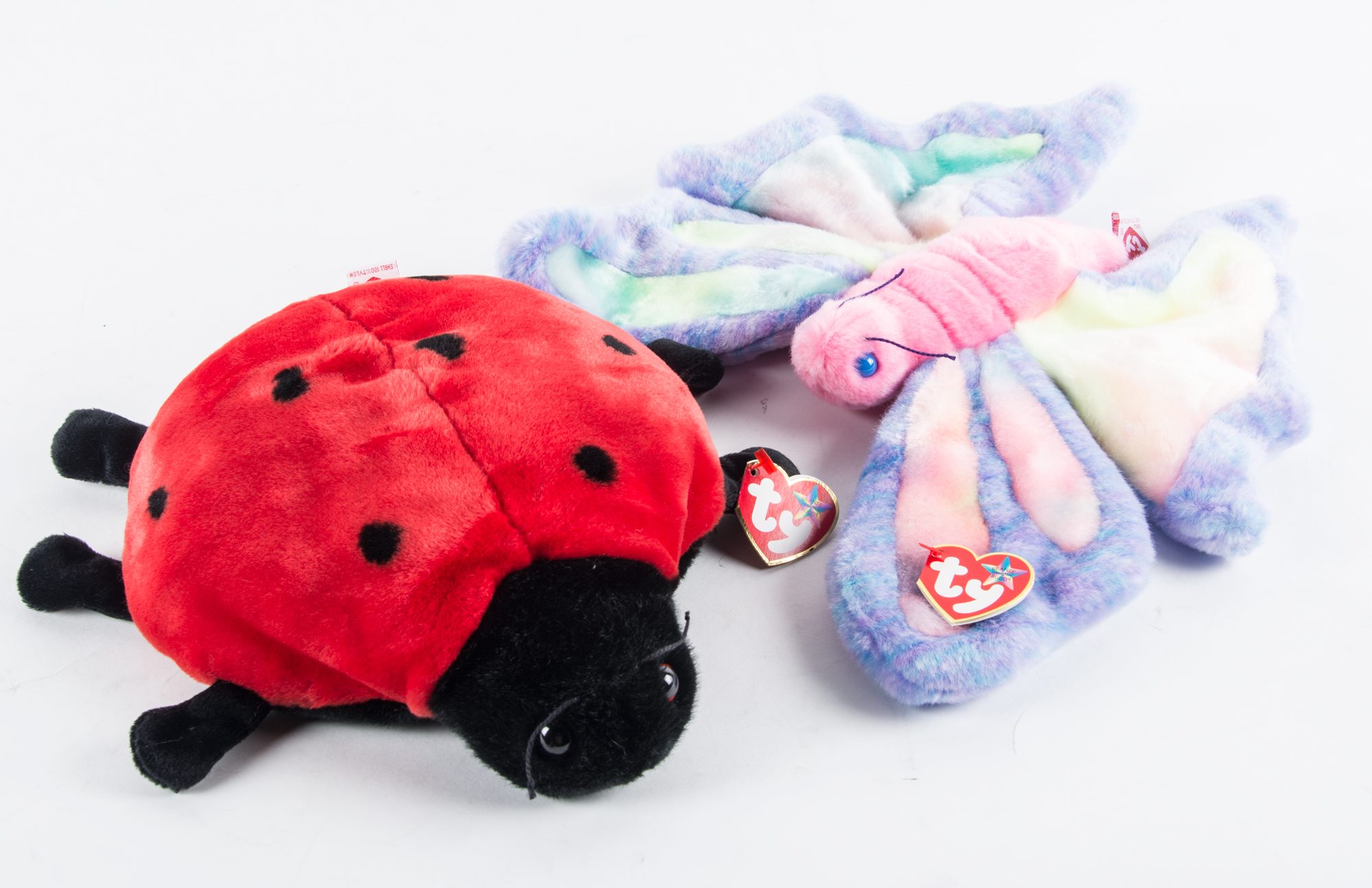 Collection of Four Ty Beanie Buddy Ty Dinosaurs