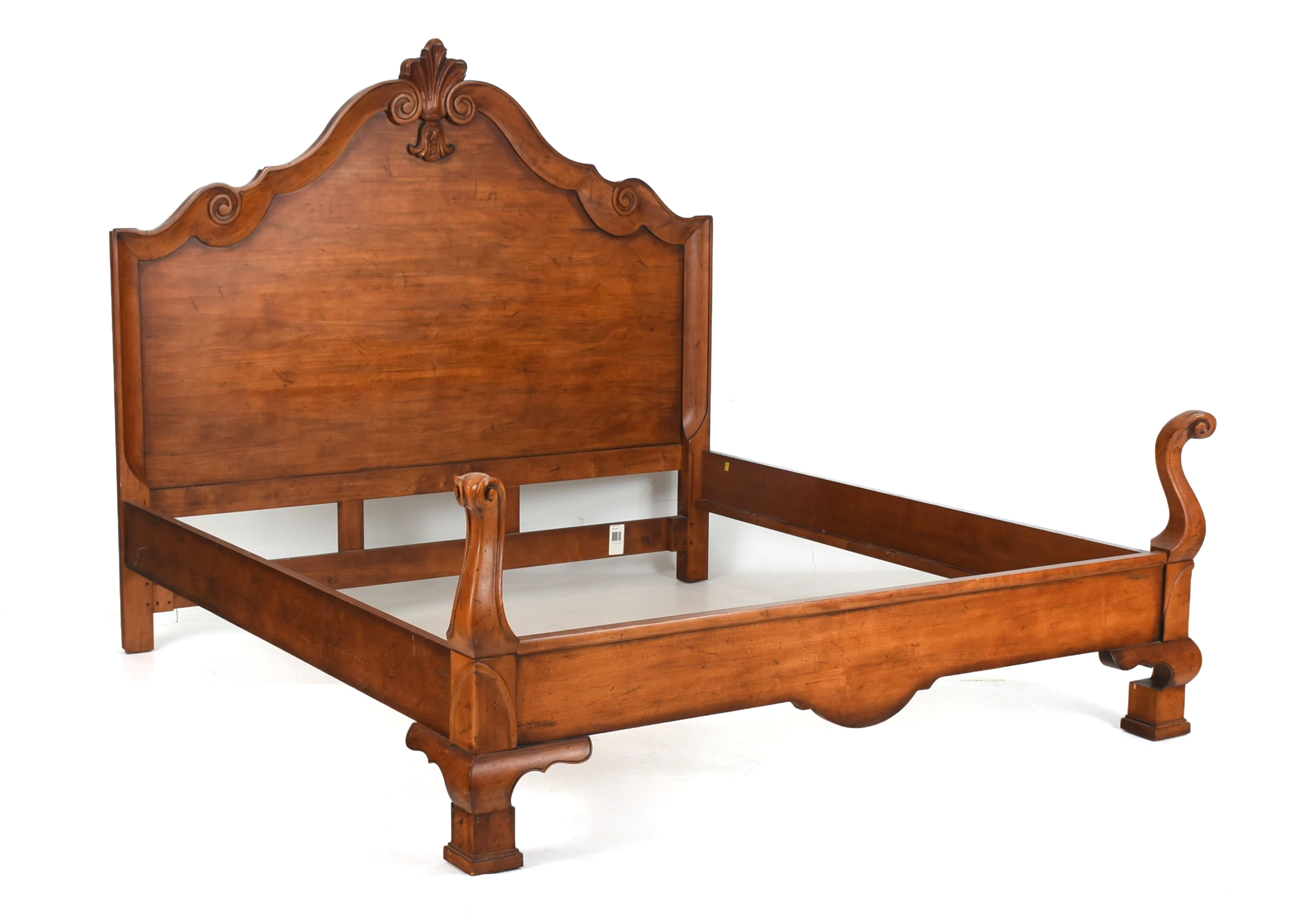 Baroque Style Carved King Bed Frame