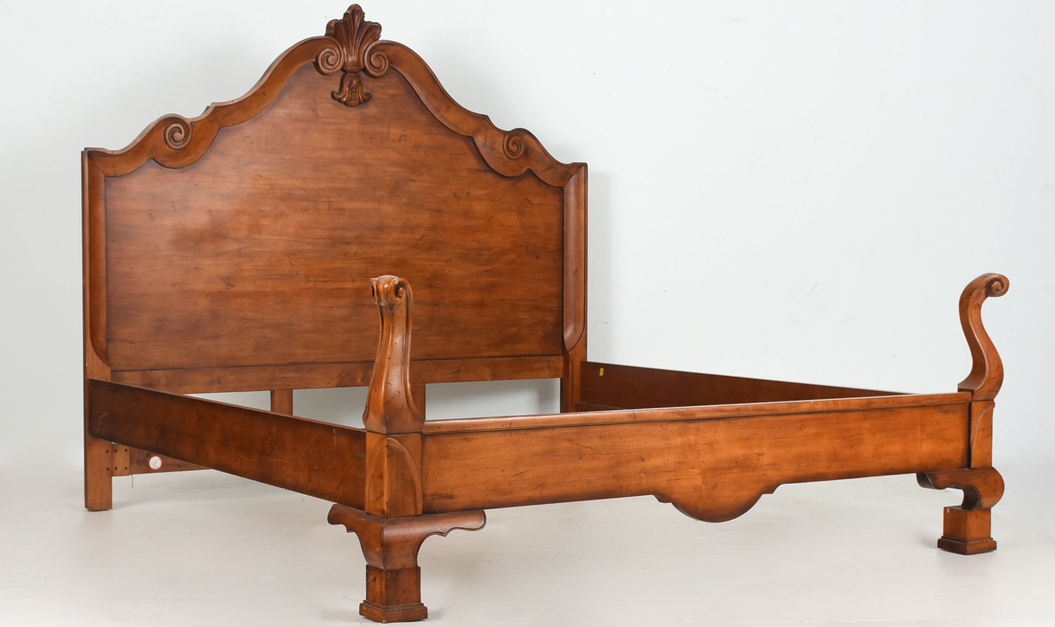 Baroque Style Carved King Bed Frame