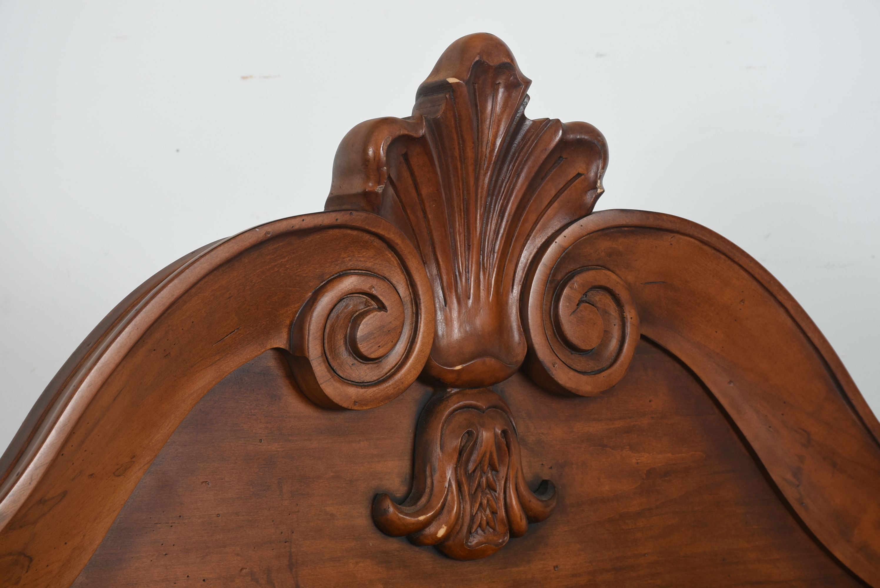 Baroque Style Carved King Bed Frame