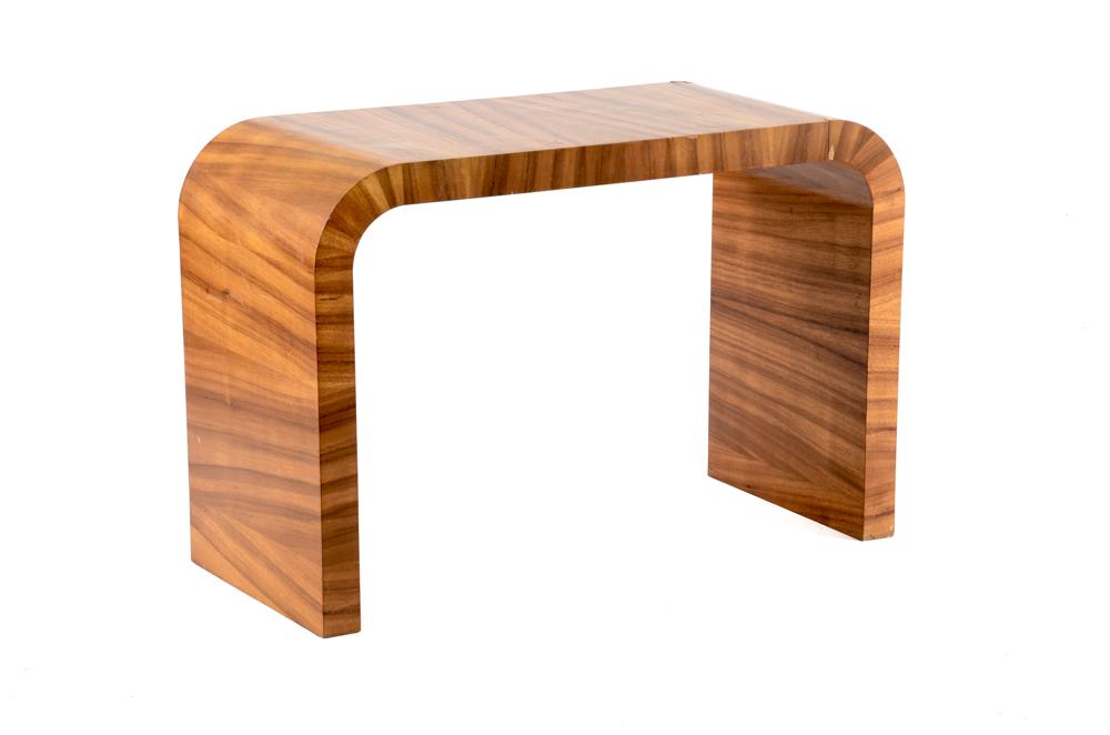 Zebra Wood Veneer Console Table