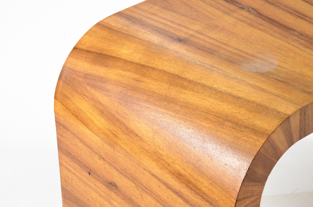 Zebra Wood Veneer Console Table