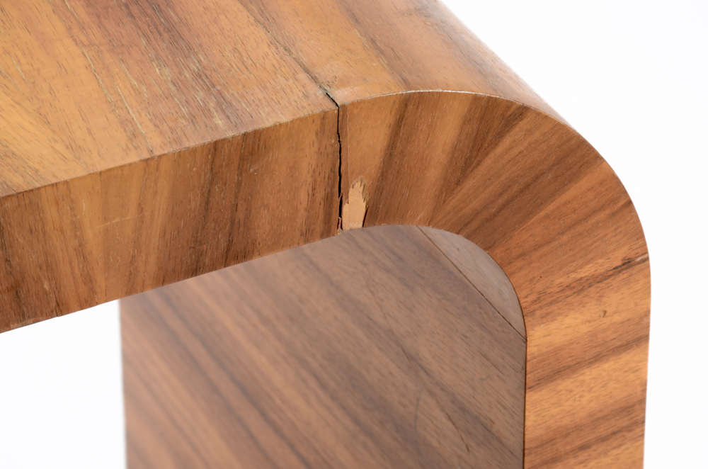 Zebra Wood Veneer Console Table