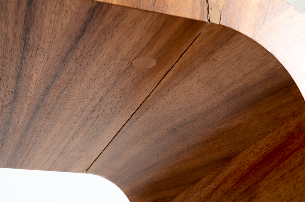 Zebra Wood Veneer Console Table