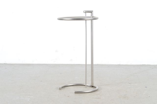 Trio of Modern Tubular Steel and Glass Accent Tables
