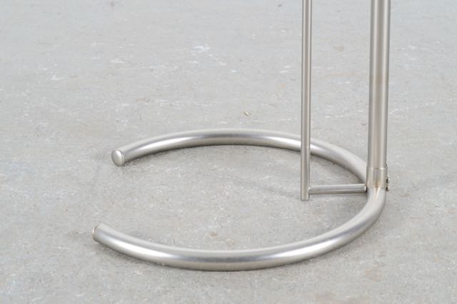 Trio of Modern Tubular Steel and Glass Accent Tables