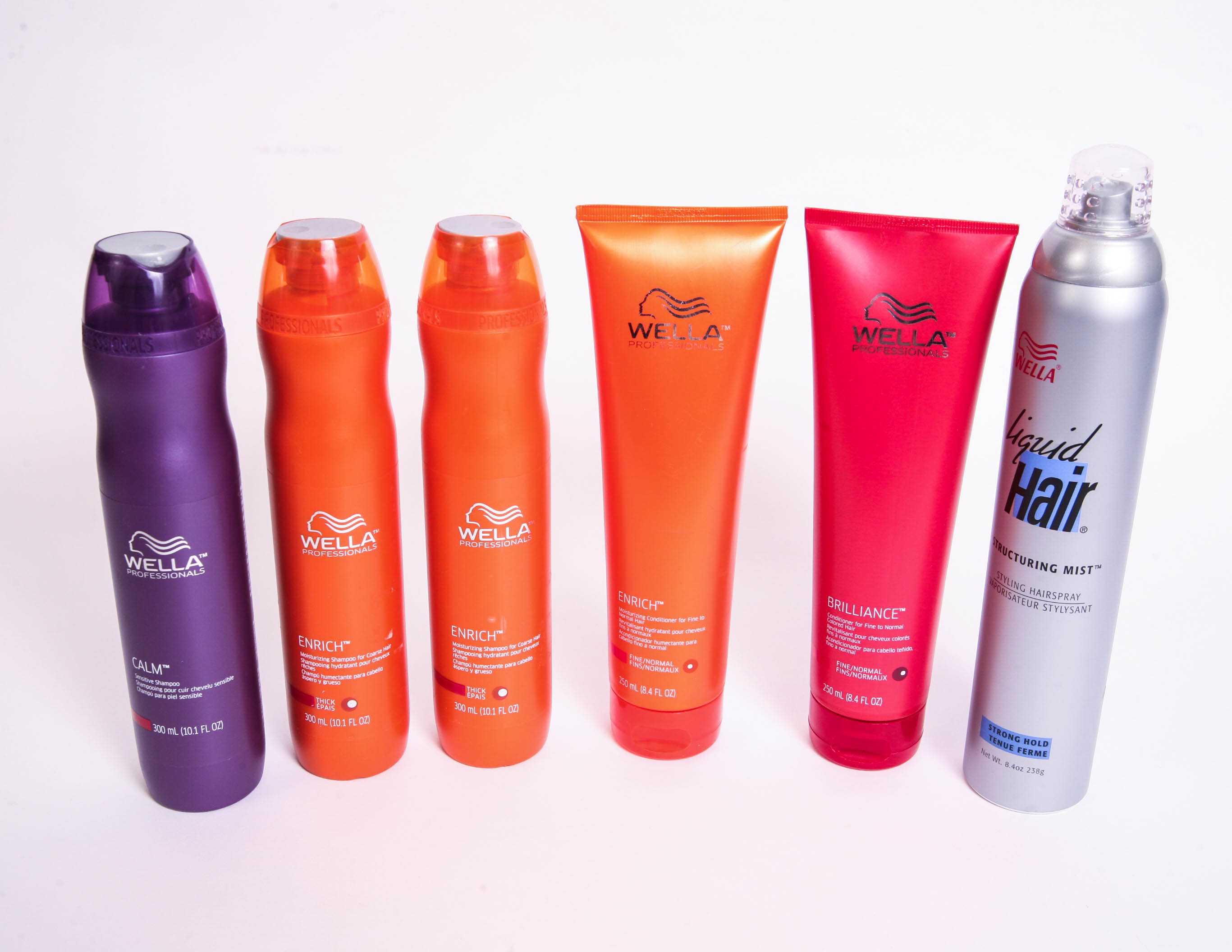 Collection of New Wella Hair Care Products