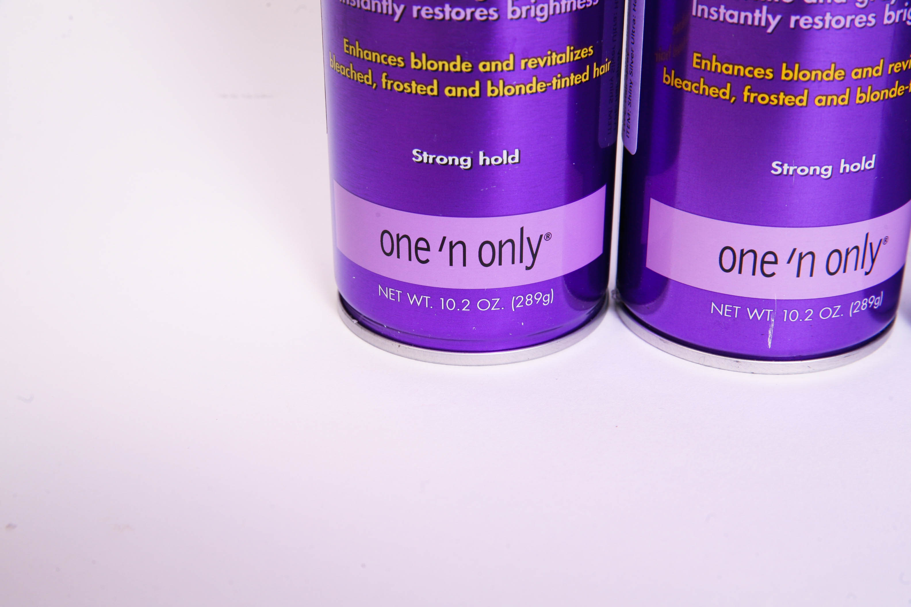 Collection of Hair Care Products for Blonde or Silver Hair