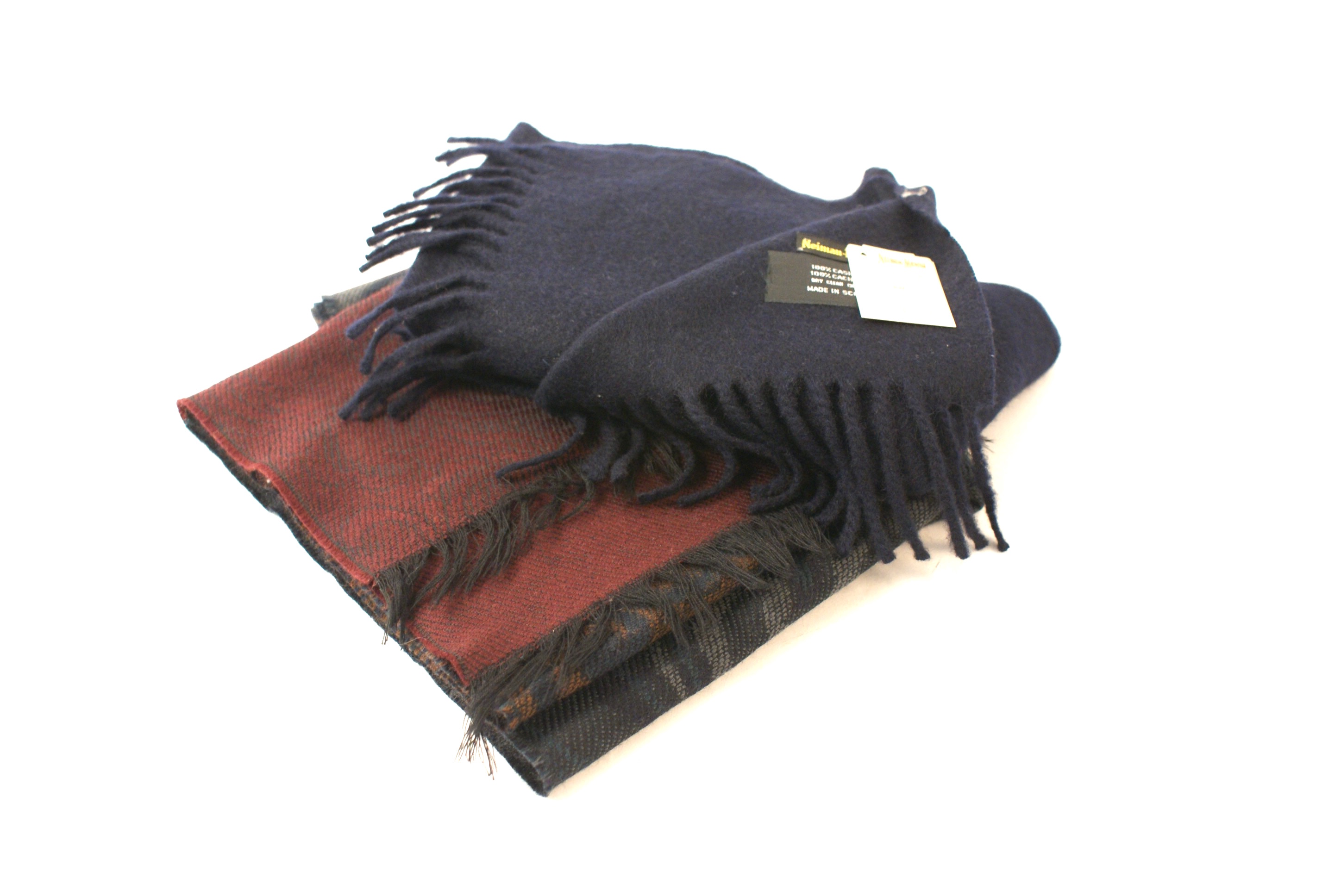 Vintage 1980s Neiman Marcus Wool and Cashmere Scarves