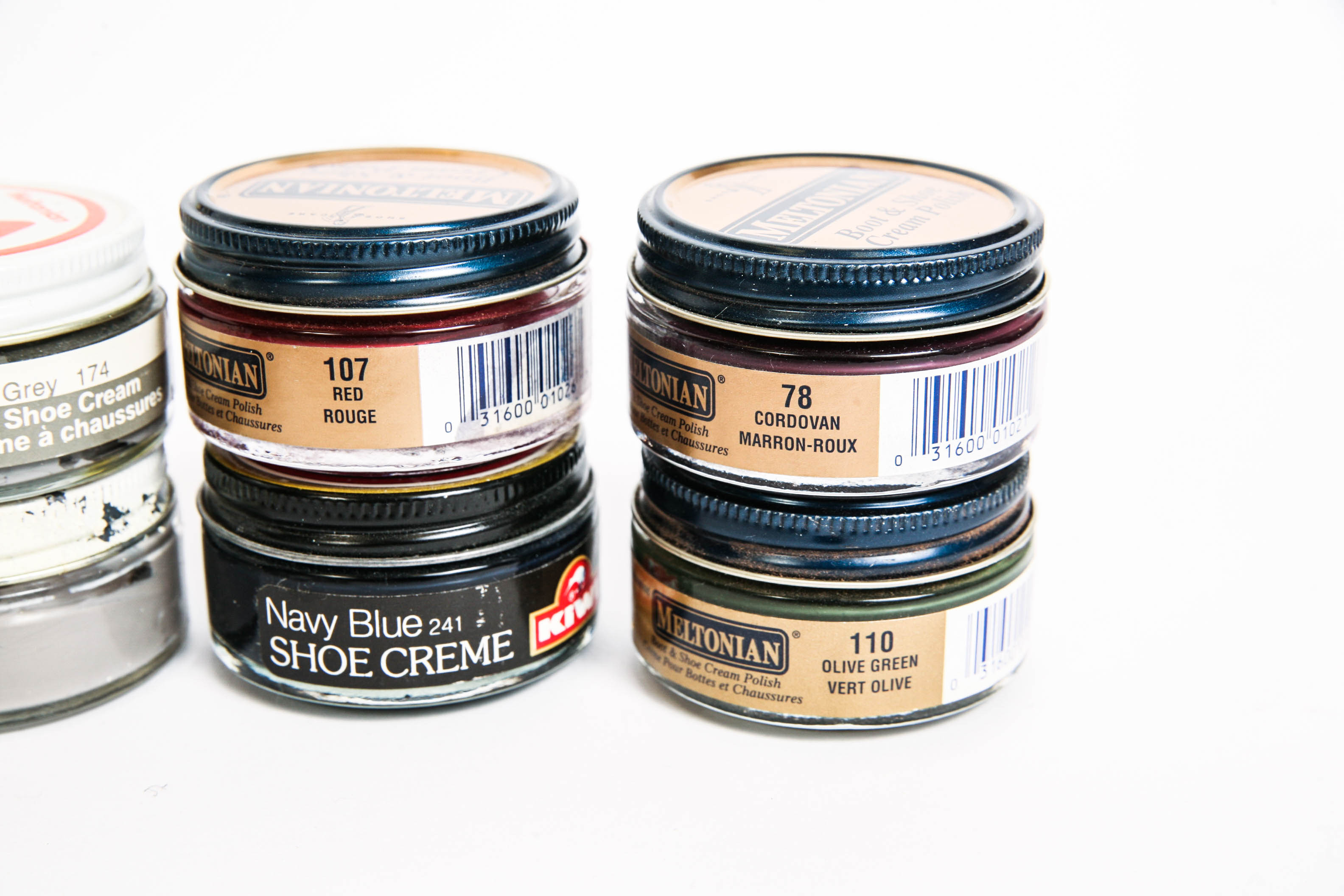 Large Group of Shoe Polishing and Cleaning Supplies