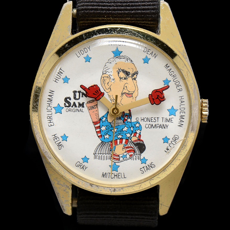 Uncle Sam Ervin Watergate in Review Wristwatch