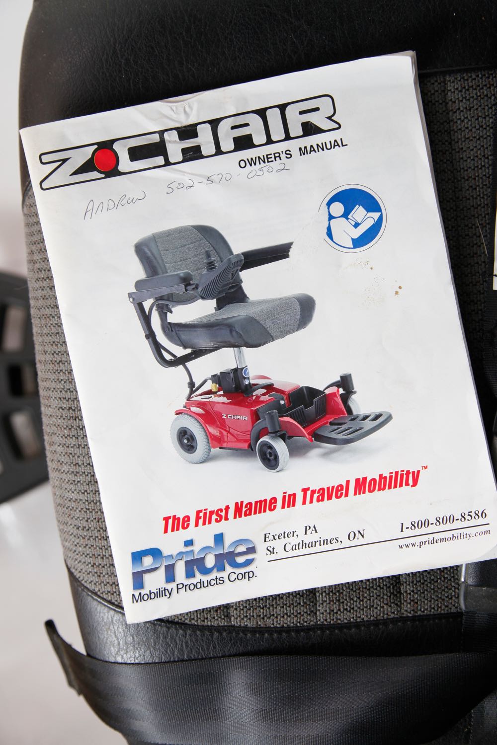 Z-Chair by Pride Mobility Motorized Wheelchair