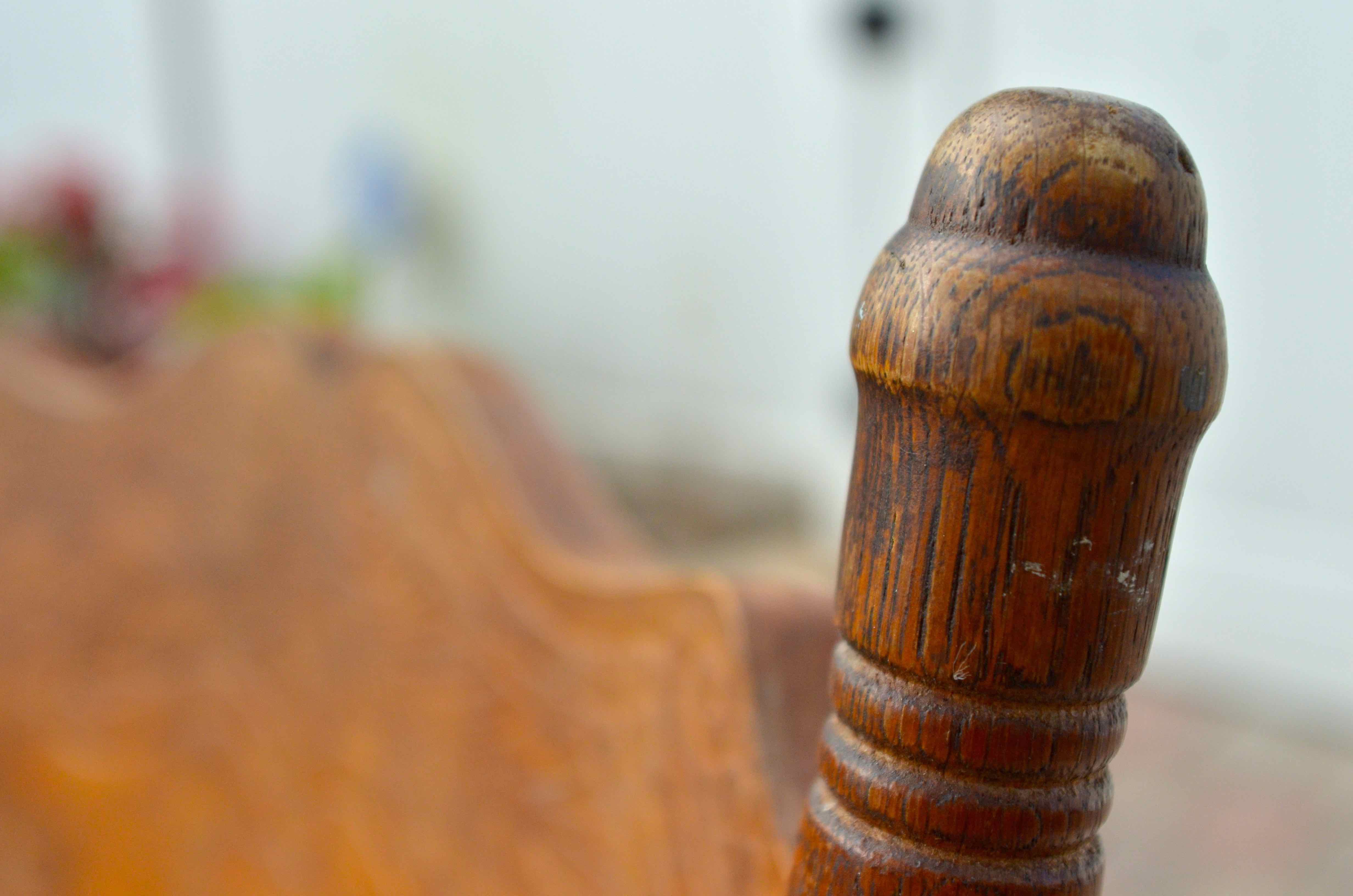 Country Style Oak Press Back Dining Chairs