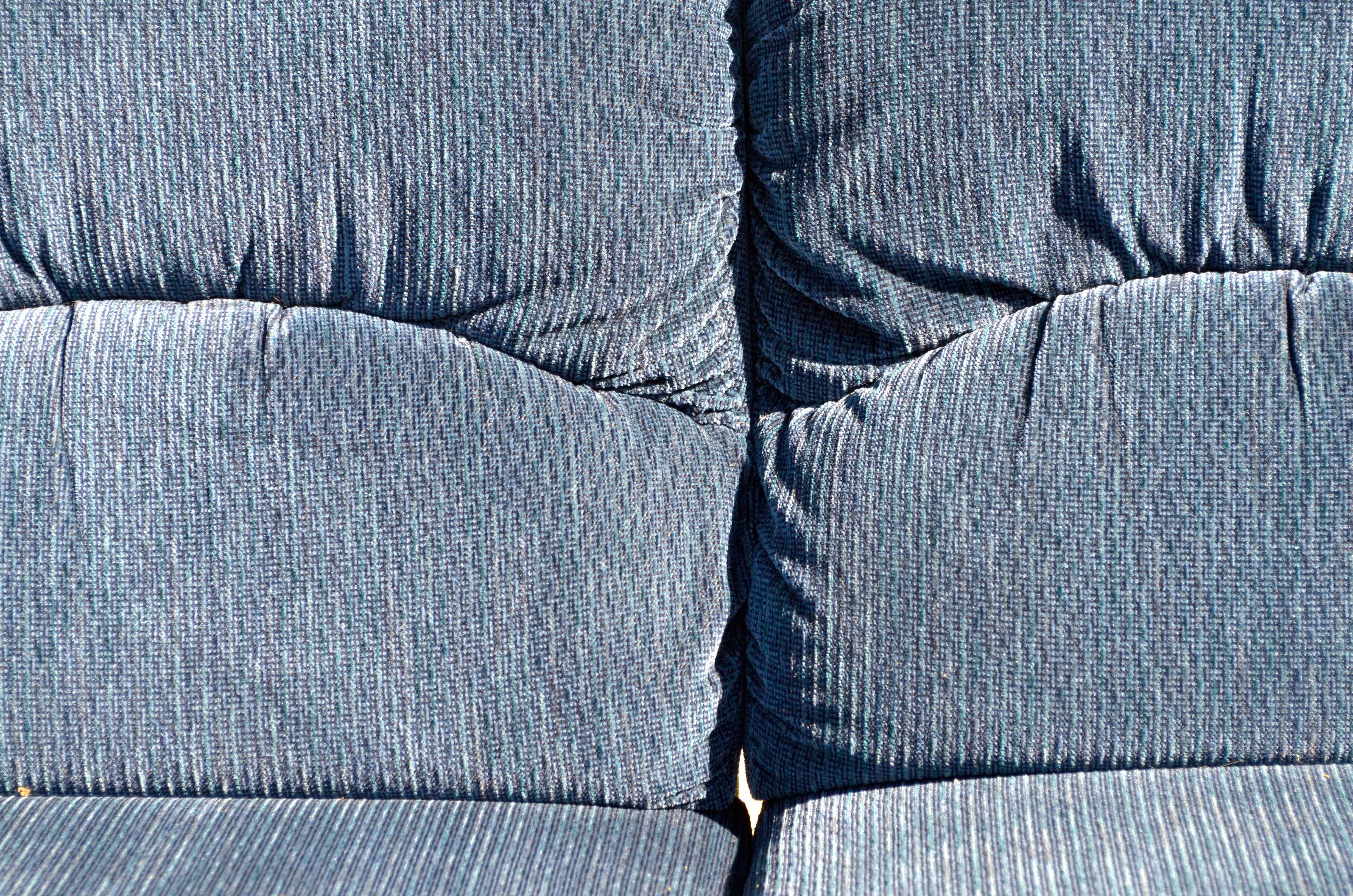 La-Z-Boy Loveseat Recliner in Blue Velour