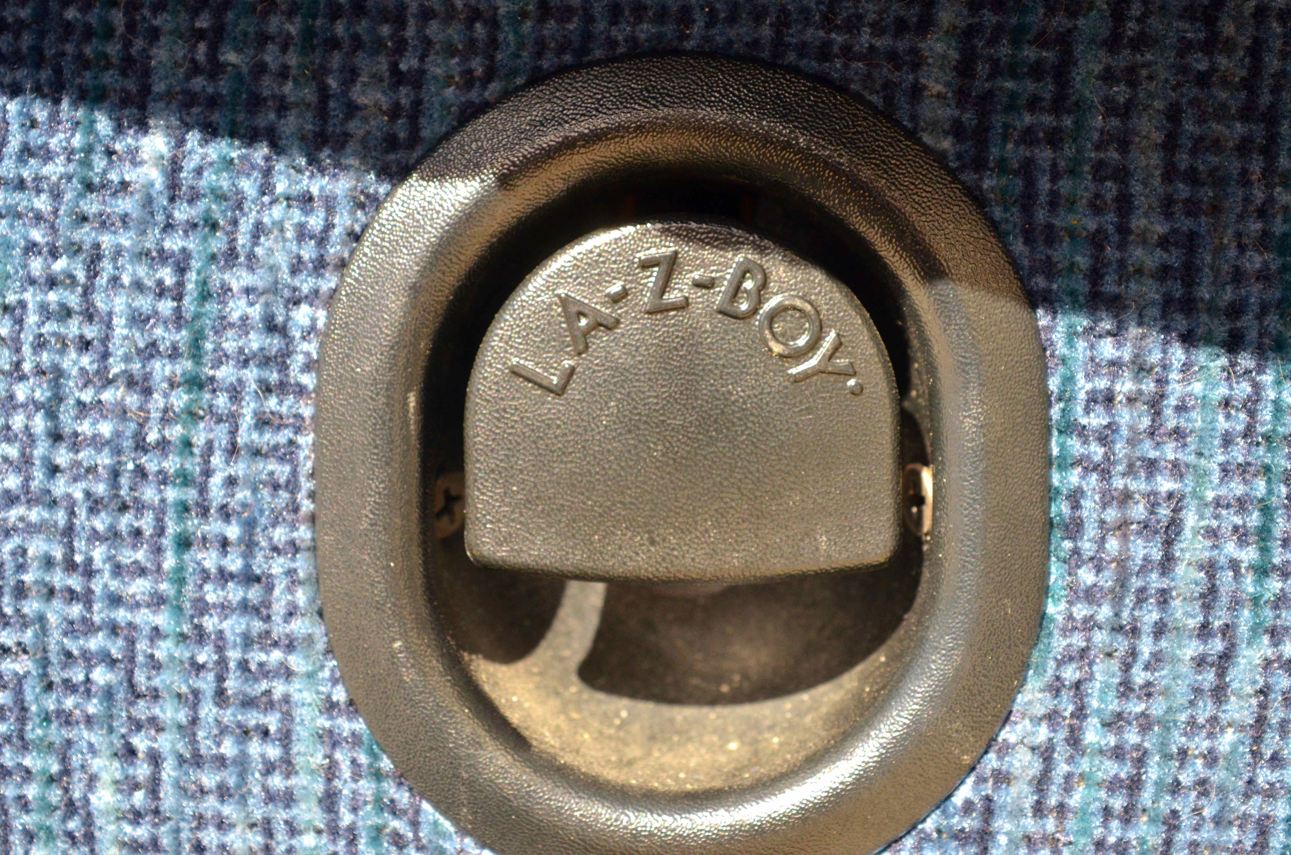 La-Z-Boy Loveseat Recliner in Blue Velour