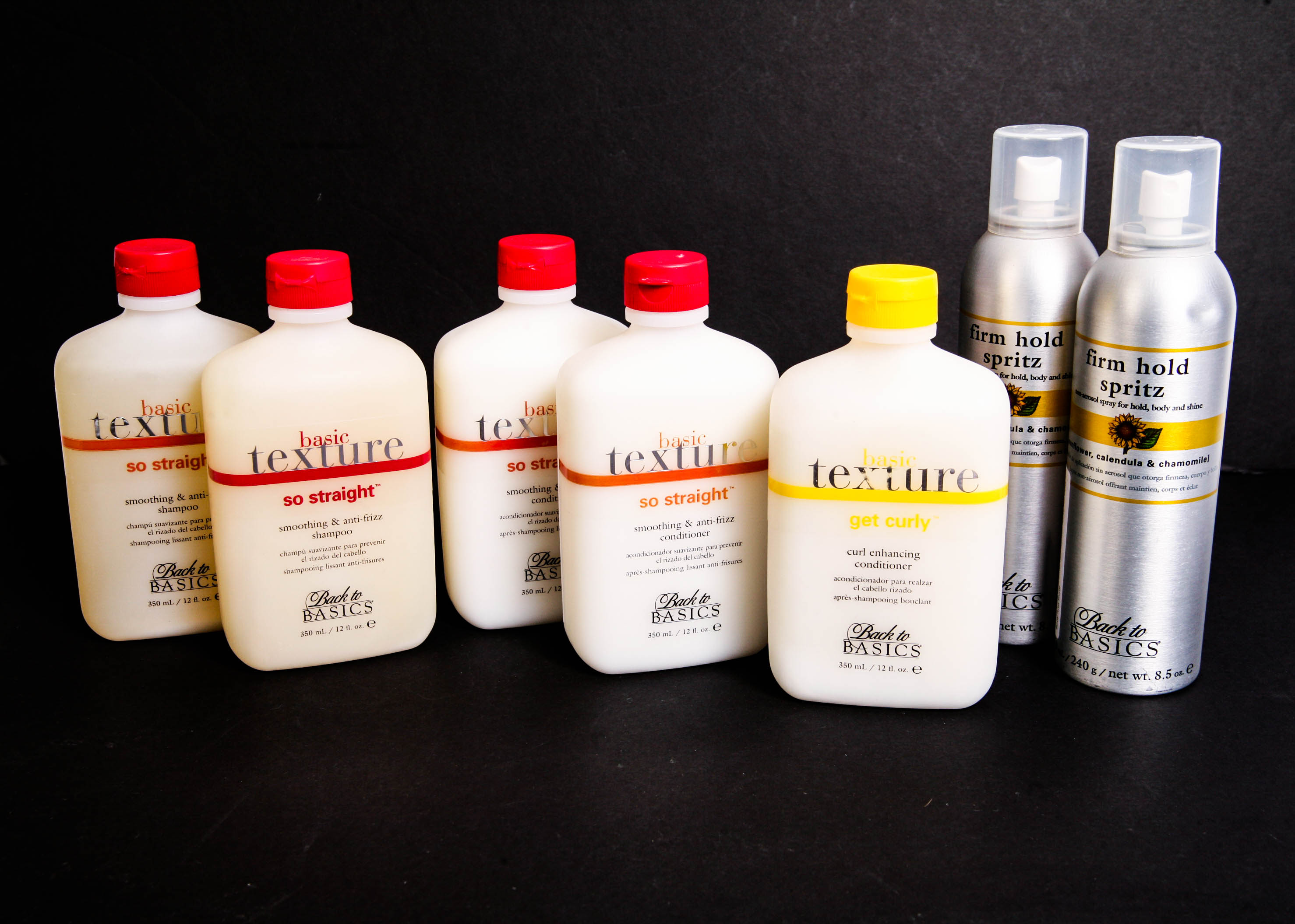 Collection of New Back to Basics Hair Products