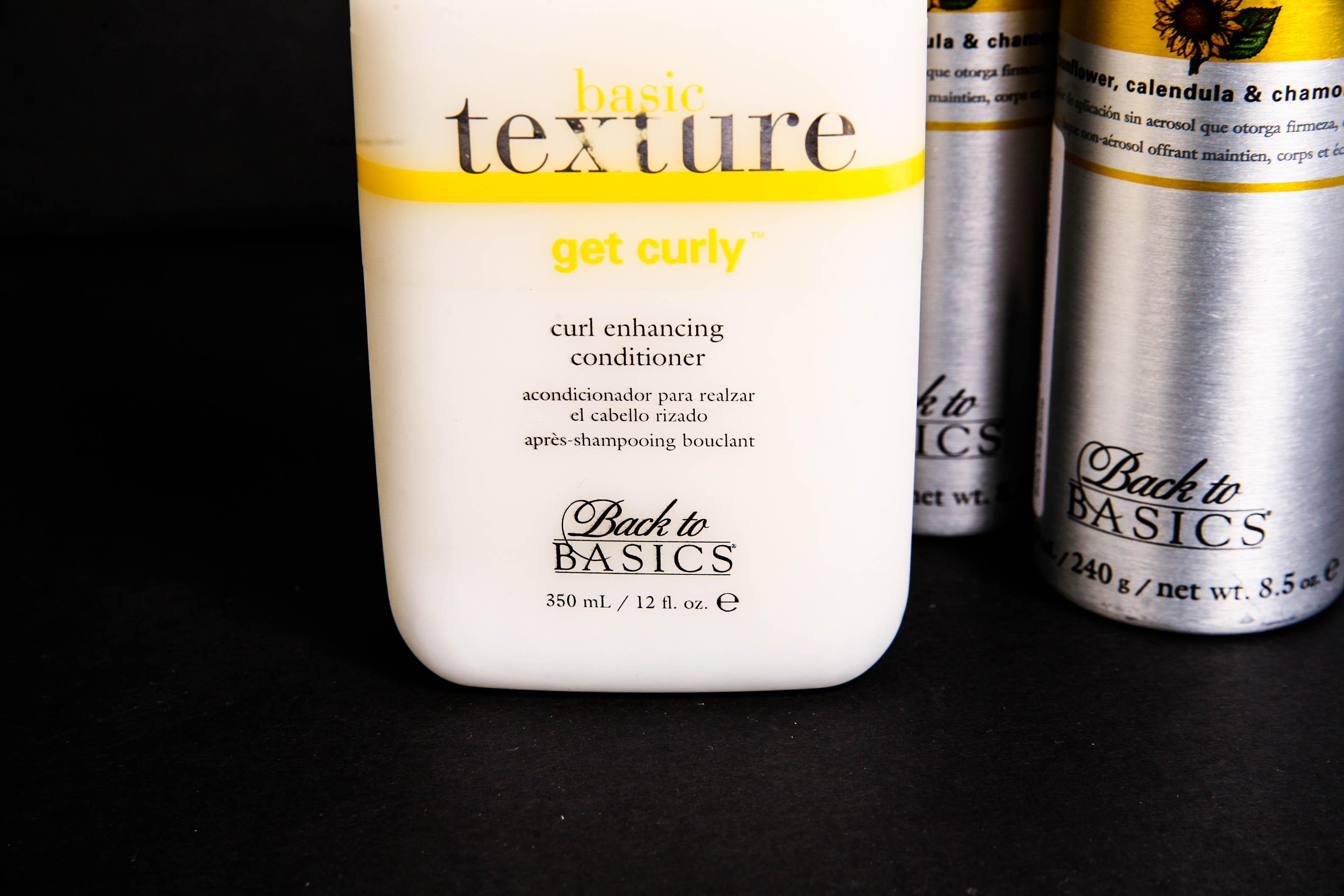 Collection of New Back to Basics Hair Products