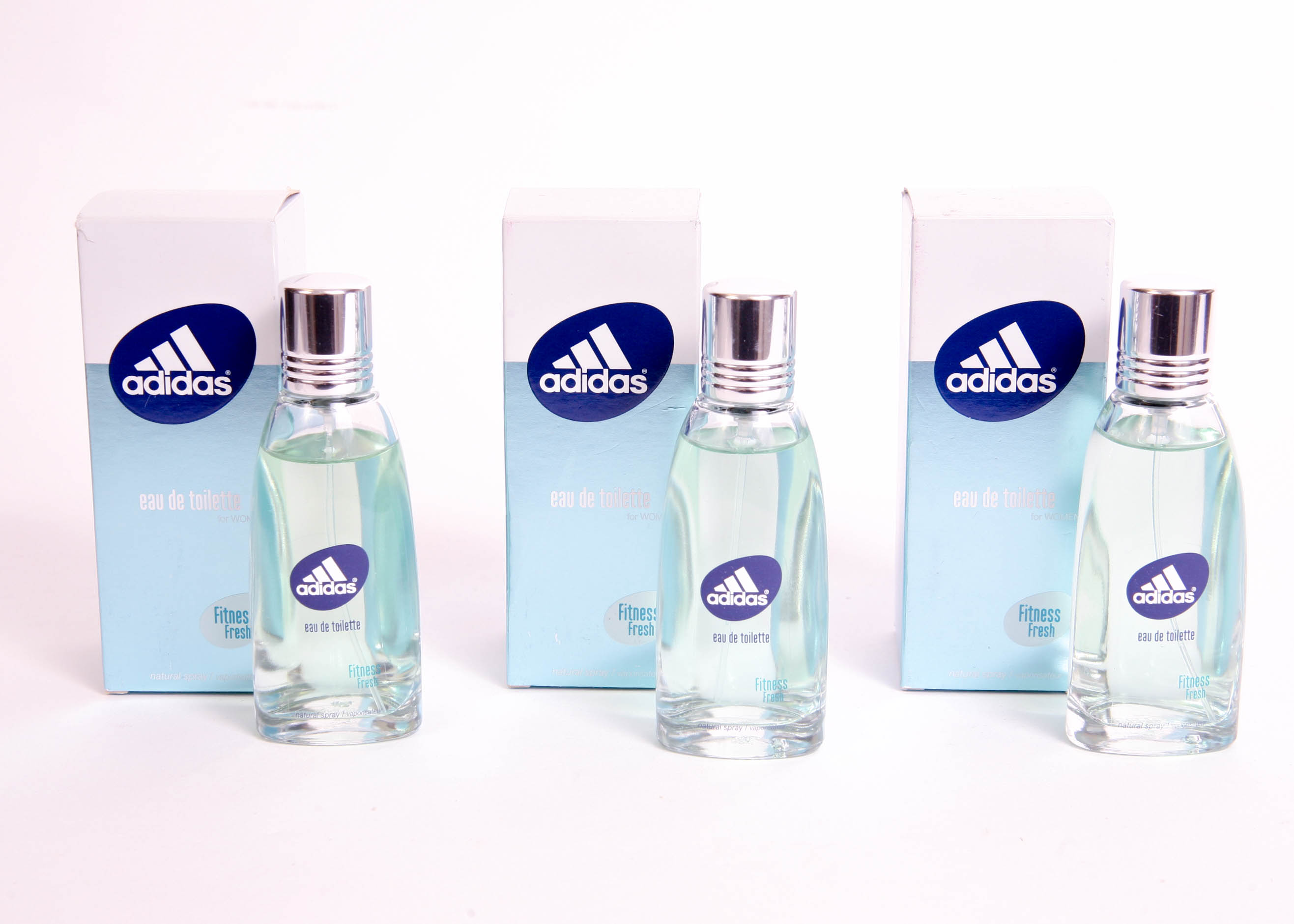 Trio of Adidas Fitness Fresh Eau de Toilette