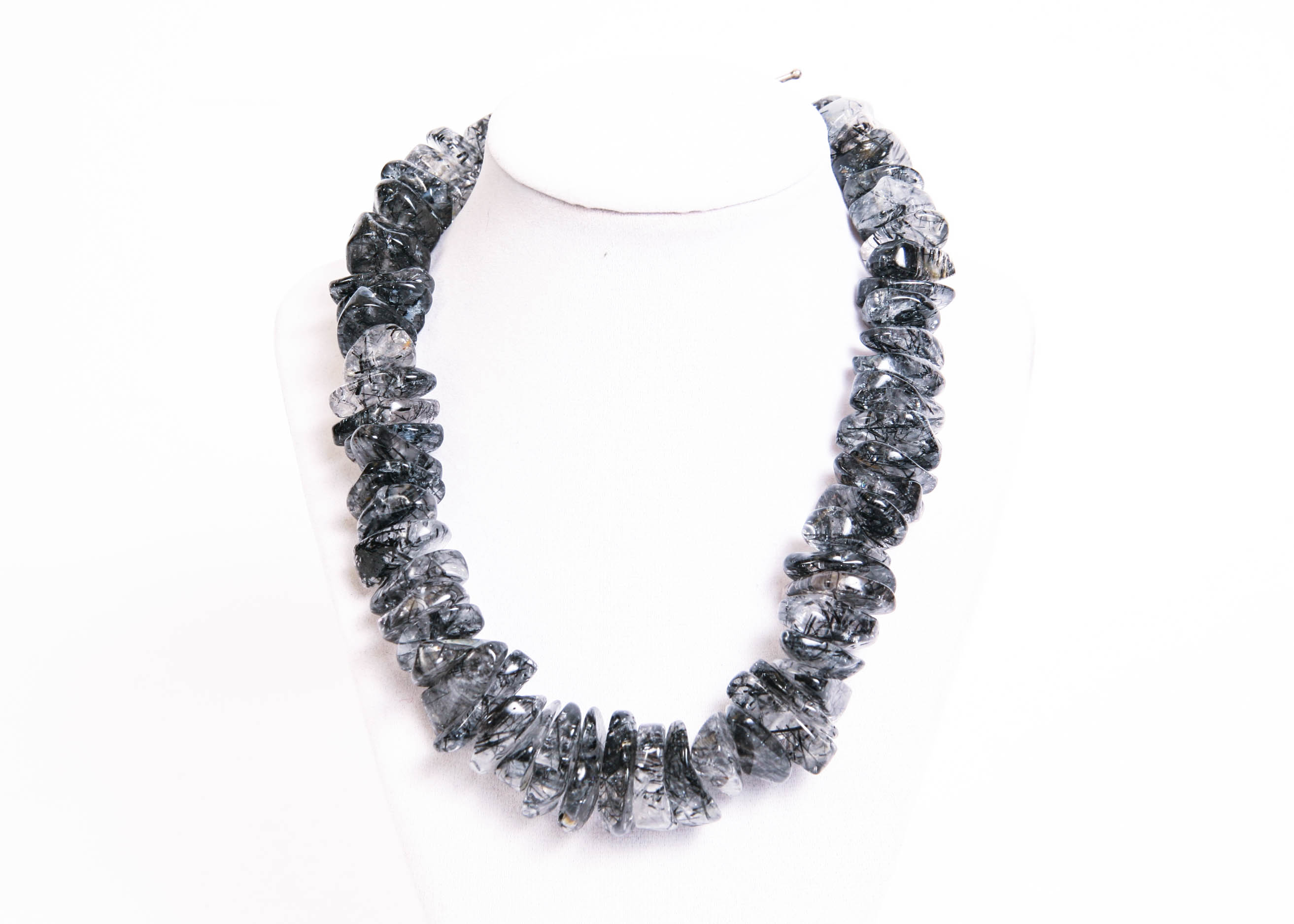Black Rutilated Quartz Necklace