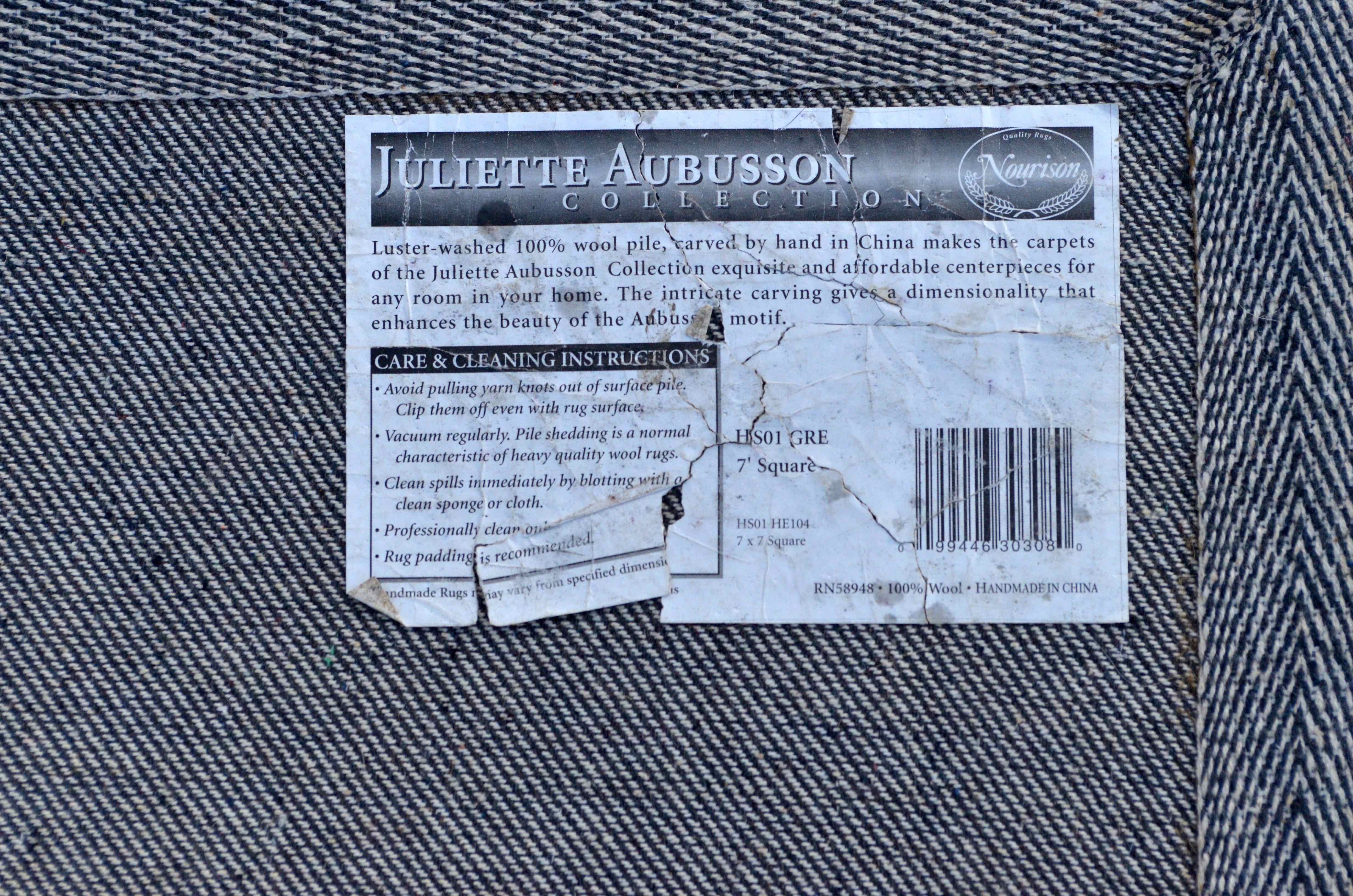 Juliette Aubusson Bevel Cut Square Area Rug