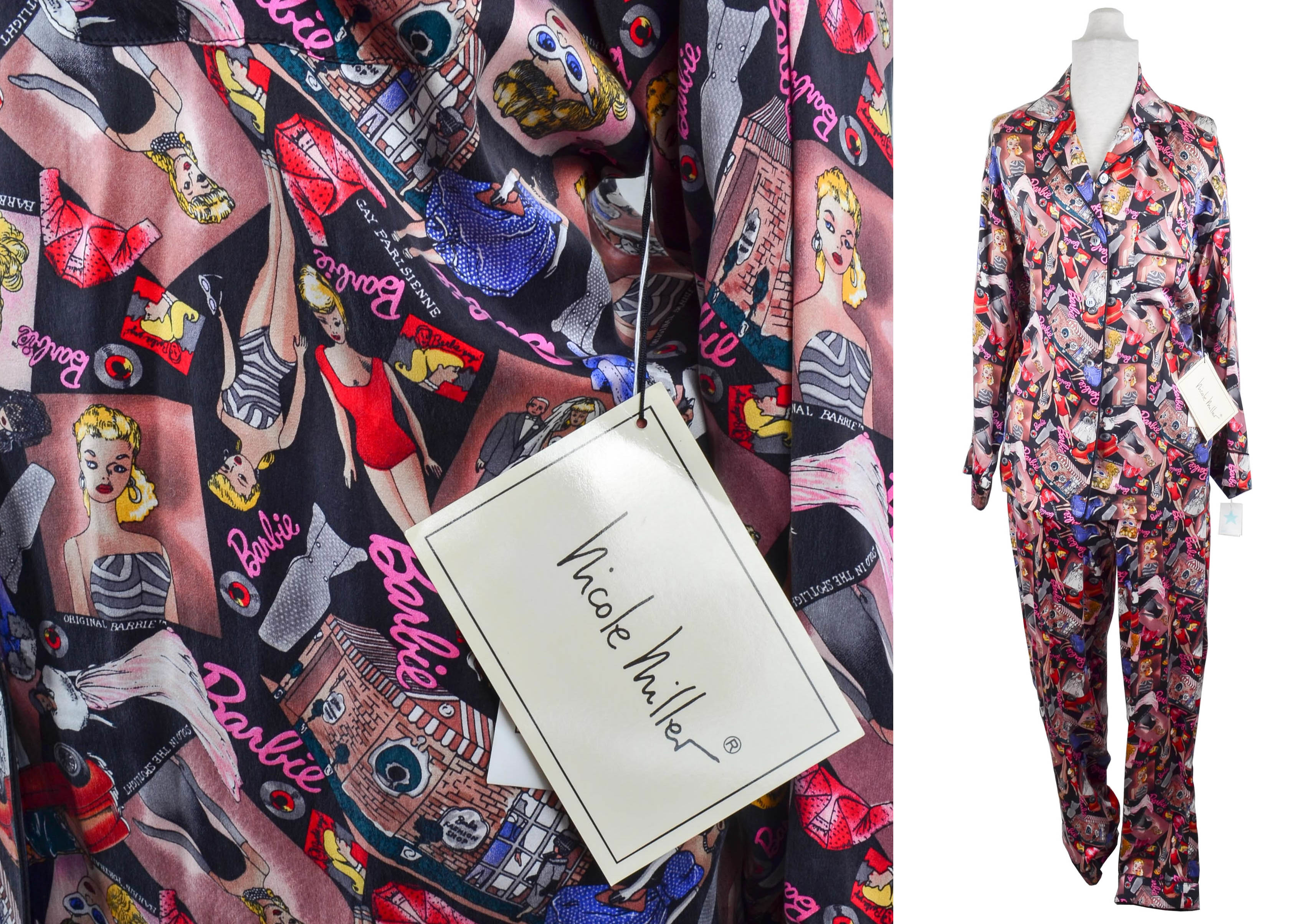 Limited Edition Nicole Miller Barbie Print Pajamas