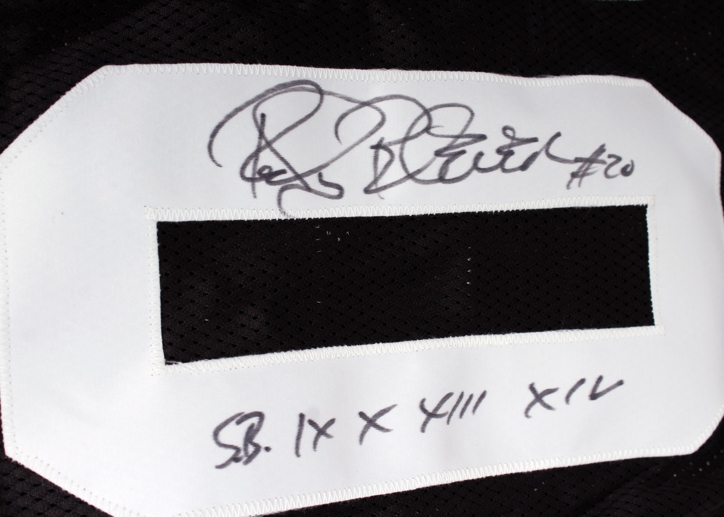 Signed Pittsburgh Steelers Rocky Bleier Super Bowl XIV Jersey