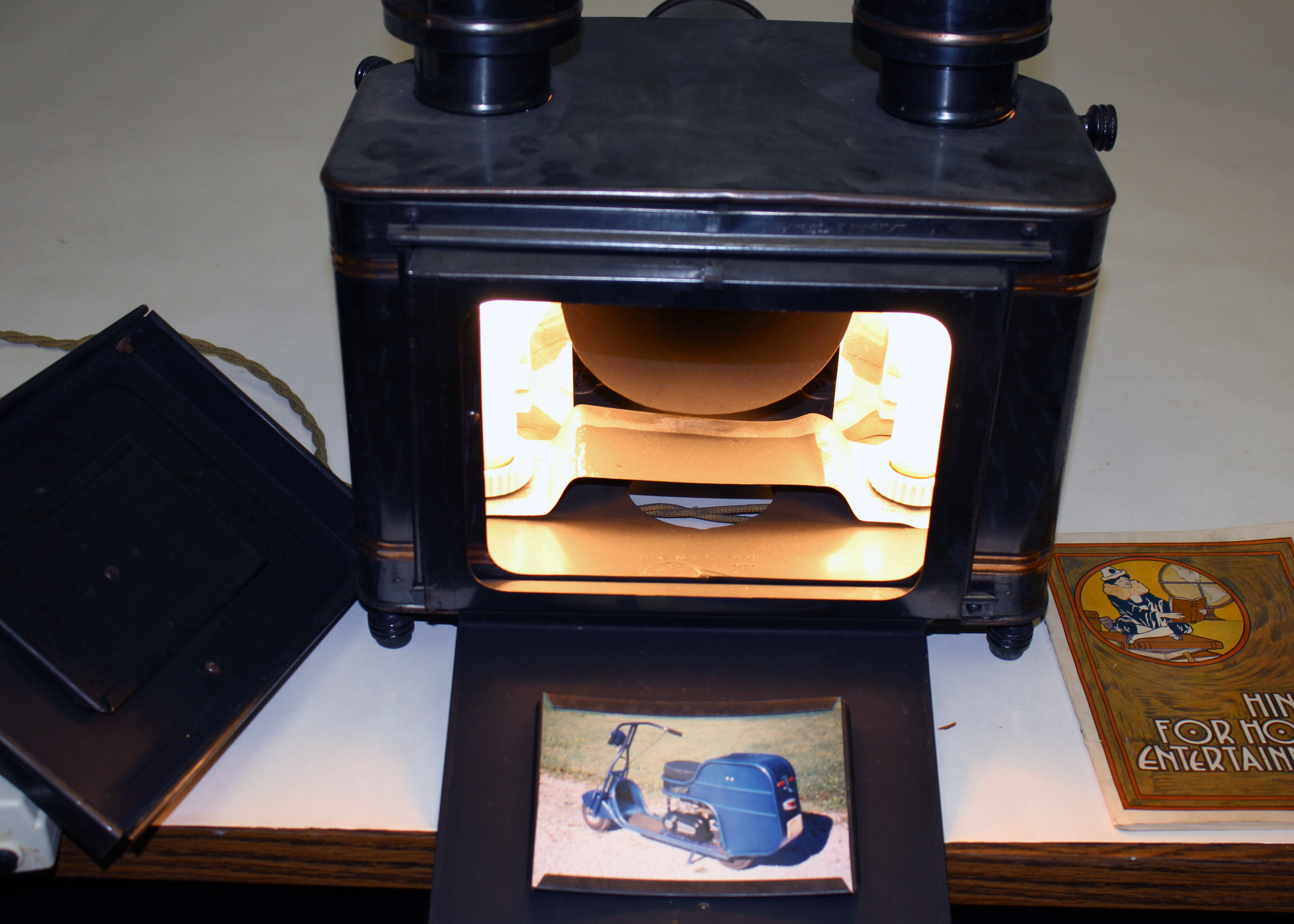 Antique 1910 Radioptican Projector for Post Cards or Photos